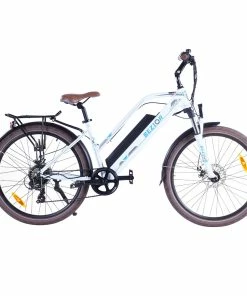 Bezior M2 Pro Electric Moped Bike 500W Motor 100km Range 12.5Ah Battery 26*2.125'' Wheels 25km/h Max Speed - White
