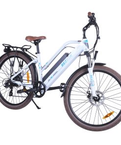 Bezior M2 Pro Electric Moped Bike 500W Motor 100km Range 12.5Ah Battery 26*2.125'' Wheels 25km/h Max Speed - White -rockbros-shop Bezior M2 Pro Electric Moped Bike 500W Motor 100km Range White 500444 2