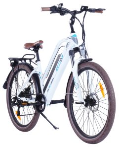 Bezior M2 Pro Electric Moped Bike 500W Motor 100km Range 12.5Ah Battery 26*2.125'' Wheels 25km/h Max Speed - White -rockbros-shop Bezior M2 Pro Electric Moped Bike 500W Motor 100km Range White 500444 3