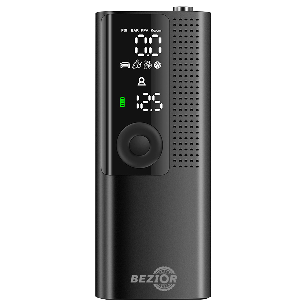 Bezior Mini Inflator Air Compressor Pump 2000mAh 120PSI with Digital Gauge for Bike Car Tyre Bezior Mini Inflator Air Compressor Pump 2000mAh 120PSI With Digital Gauge For Bike Car Tyre -rockbros-shop Bezior Mini Inflator Air Compressor Pump 499873 0