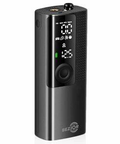 Bezior Mini Inflator Air Compressor Pump 2000mAh 120PSI With Digital Gauge For Bike Car Tyre -rockbros-shop Bezior Mini Inflator Air Compressor Pump 499873 4