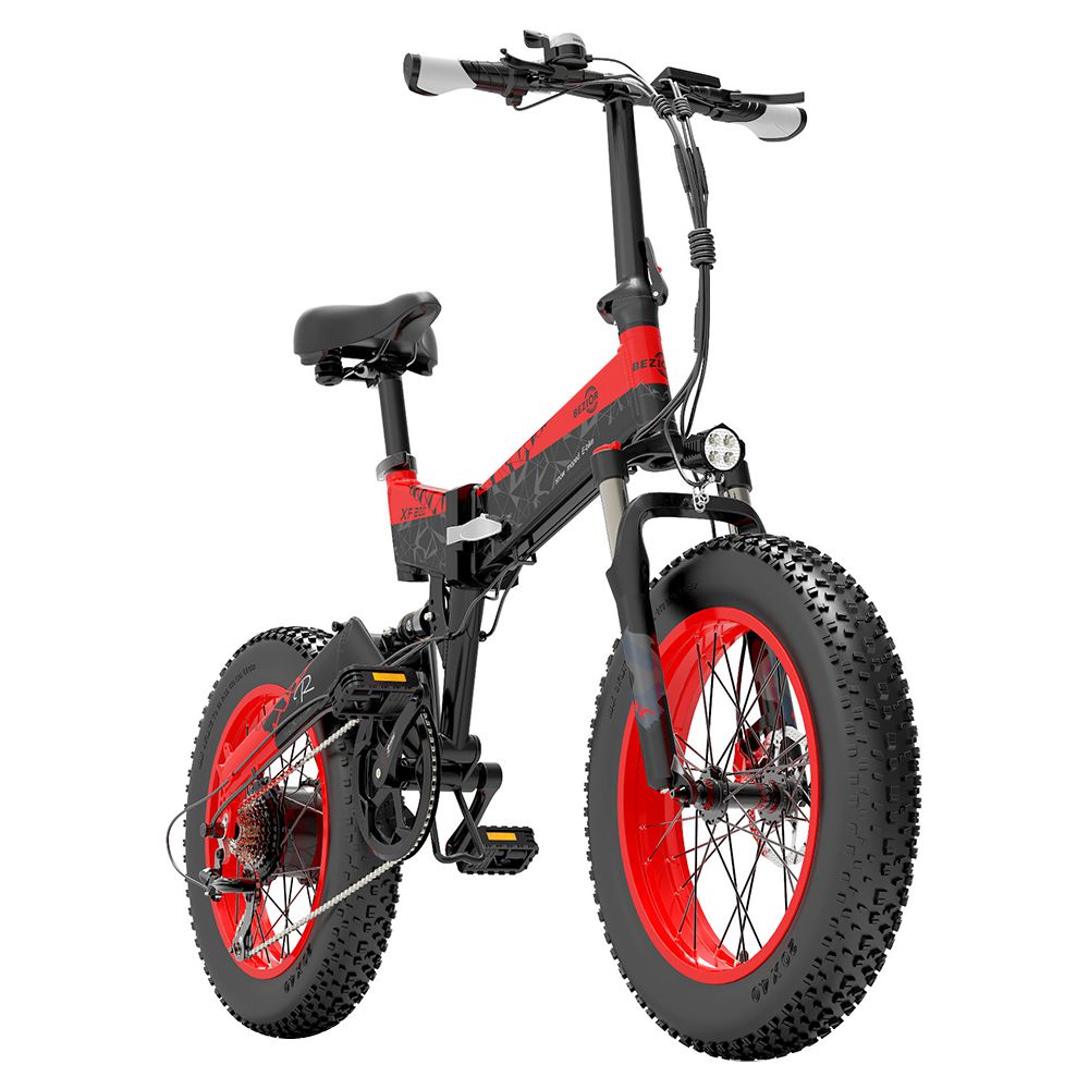 BEZIOR XF200 Off-road Electric Bike All Terrain Electric Bicycle 20x4'' Fat Tire 48V 1000W Motor 40km/h Max Speed 15Ah Battery Shimano 7-speed Shifting System - Black Red BEZIOR XF200 Off-road Electric Bike All Terrain Electric Bicycle 20x4'' Fat Tire 48V 1000W Motor 40km/h Max Speed 15Ah Battery Shimano 7-speed Shifting System - Black Red -rockbros-shop Bezior XF200 Off road Electric Bike All Terrain Electric Bicycle 519198 4