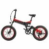 BEZIOR XF200 Off-road Electric Bike All Terrain Electric Bicycle 20x4'' Fat Tire 48V 1000W Motor 40km/h Max Speed 15Ah Battery Shimano 7-speed Shifting System - Black Red 1 BEZIOR XF200 Off-road Electric Bike All Terrain Electric Bicycle 20x4'' Fat Tire 48V 1000W Motor 40km/h Max Speed 15Ah Battery Shimano 7-speed Shifting System - Black Red -rockbros-shop Bezior XF200 Off road Electric Bike All Terrain Electric Bicycle 519199 0