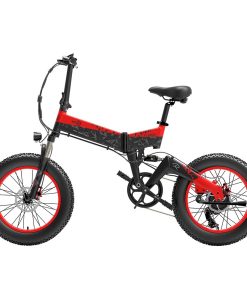 BEZIOR XF200 Off-road Electric Bike All Terrain Electric Bicycle 20x4'' Fat Tire 48V 1000W Motor 40km/h Max Speed 15Ah Battery Shimano 7-speed Shifting System - Black Red