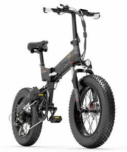 BEZIOR XF200 Off-road Electric Bike All Terrain Electric Bicycle 20x4'' Fat Tire 48V 1000W Motor 40km/h Max Speed 15Ah Battery Shimano 7-speed Shifting System - Black Grey 10 BEZIOR XF200 Off-road Electric Bike All Terrain Electric Bicycle 20x4'' Fat Tire 48V 1000W Motor 40km/h Max Speed 15Ah Battery Shimano 7-speed Shifting System - Black Grey -rockbros-shop Bezior XF200 Off road Electric Bike All Terrain Electric Bicycle 519203 2