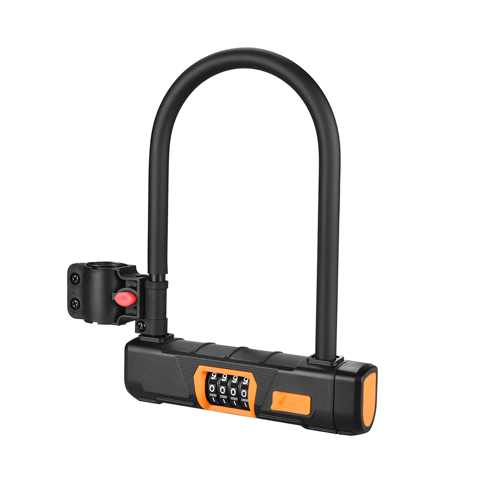 Bicycle U Lock Anti-theft Heavy Duty Bike Password Lock Alloy Bike Safety Tool for Bikes, Motorcycles, Scooters Bicycle U Lock Anti-theft Heavy Duty Bike Password Lock Alloy Bike Safety Tool For Bikes, Motorcycles, Scooters -rockbros-shop Bicycle U Lock Anti theft Heavy Duty Bike Password Lock 518203 3