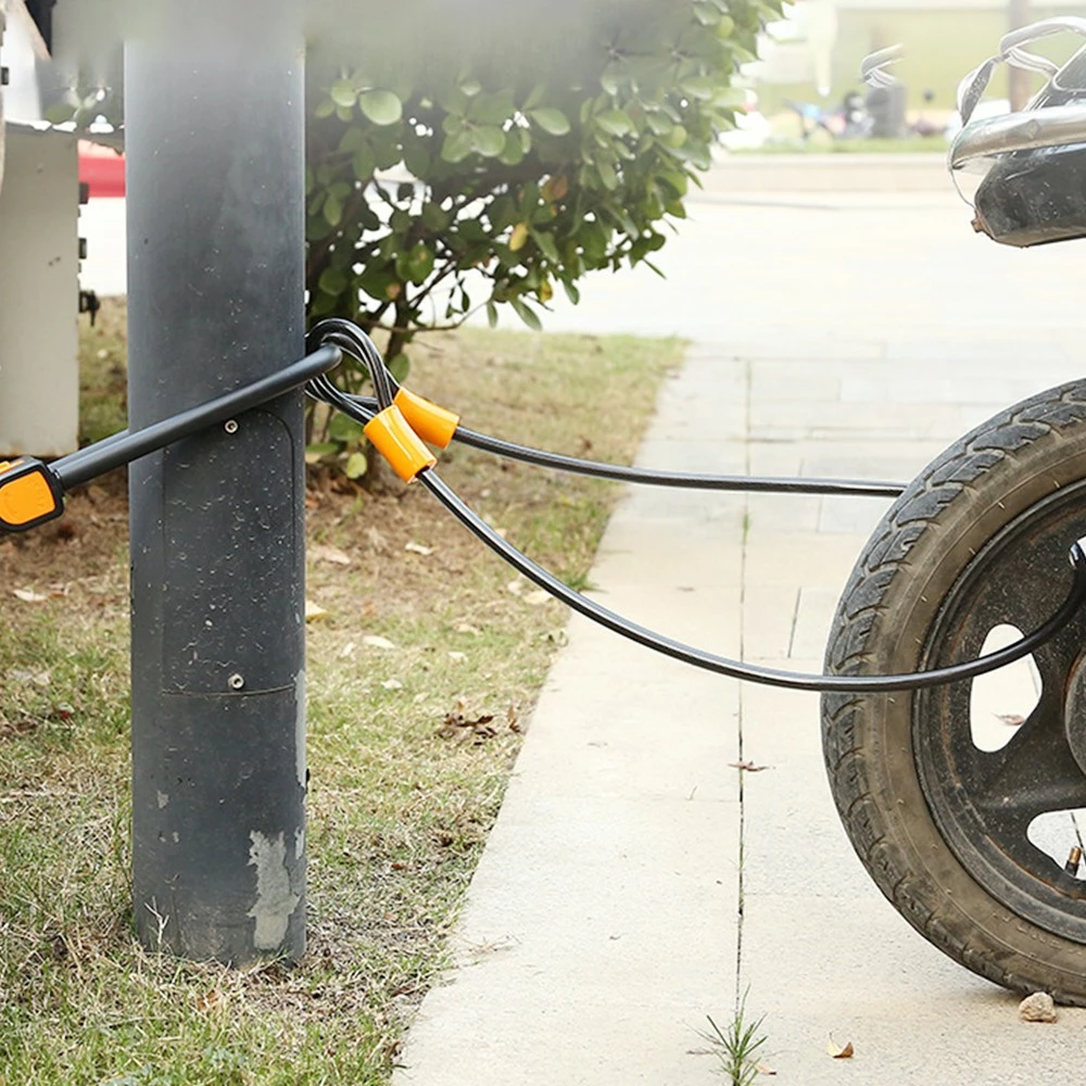 Bicycle U Lock With 1.2m Cable Anti-theft Heavy Duty Bike Password Lock Alloy For E-bikes, Motorcycles, Scooters 5 Bicycle U Lock With 1.2m Cable Anti-theft Heavy Duty Bike Password Lock Alloy For E-bikes, Motorcycles, Scooters - Image 3