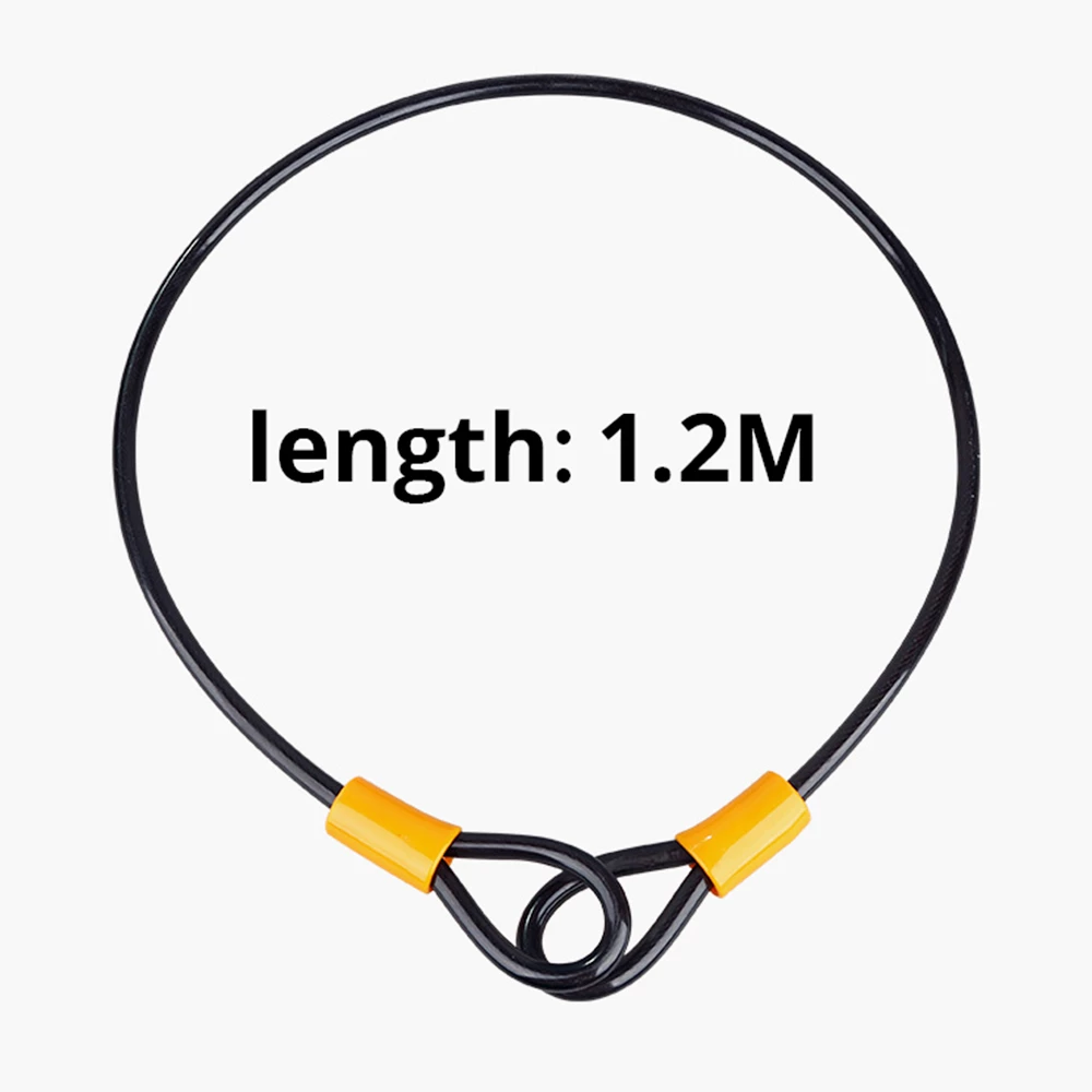 Bicycle U Lock With 1.2m Cable Anti-theft Heavy Duty Bike Password Lock Alloy For E-bikes, Motorcycles, Scooters 6 Bicycle U Lock With 1.2m Cable Anti-theft Heavy Duty Bike Password Lock Alloy For E-bikes, Motorcycles, Scooters - Image 4