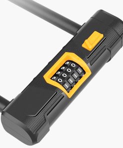 Bicycle U Lock With 1.2m Cable Anti-theft Heavy Duty Bike Password Lock Alloy For E-bikes, Motorcycles, Scooters -rockbros-shop Bicycle U Lock with 1 2m Cable Anti theft 518204 4