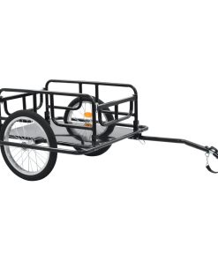 Bike Cargo Trailer 130x73x48.5 Cm Steel Black