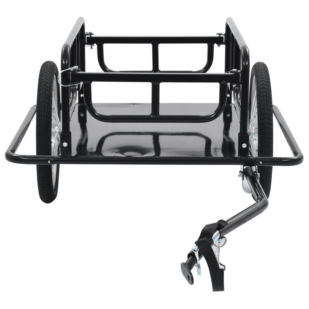 Bike Cargo Trailer 130x73x48.5 cm Steel Black Bike Cargo Trailer 130x73x48.5 Cm Steel Black -rockbros-shop Bike Cargo Trailer 130x73x48 5 cm Steel Black 427220 2