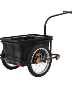 Bike Cargo Trailer Black 50 L