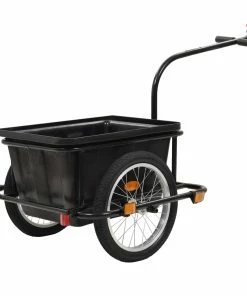 Bike Cargo Trailer Black 50 L