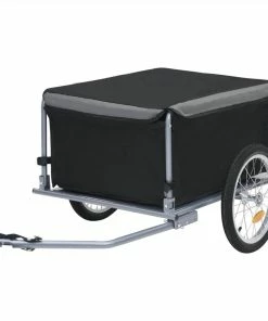 Bike Cargo Trailer Black And Grey 65 Kg