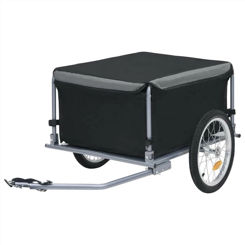 Bike Cargo Trailer Black And Grey 65 Kg 3 Bike Cargo Trailer Black And Grey 65 Kg