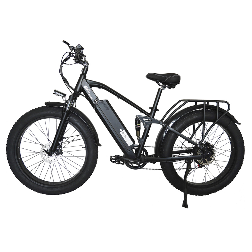 CMACEWHEEL TP26 Full Suspension Electric Mountain Bike, 26*4.0 Inch Fat Tire 48V 750W Brushless Motor 17Ah Li-battery 45Km/h Max Speed Shimano 7 Speed Transmission Black CMACEWHEEL TP26 Full Suspension Electric Mountain Bike, 26*4.0 Inch Fat Tire 48V 750W Brushless Motor 17Ah Li-battery 45Km/h Max Speed Shimano 7 Speed Transmission Black -rockbros-shop CMACEWHEEL TP26 Full Suspension Electric Mountain Bike 518364 0