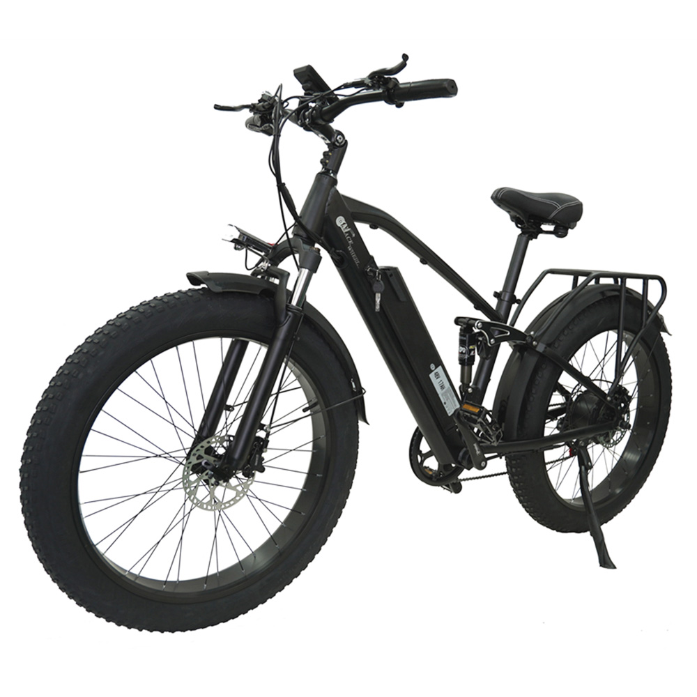 CMACEWHEEL TP26 Full Suspension Electric Mountain Bike, 26*4.0 Inch Fat Tire 48V 750W Brushless Motor 17Ah Li-battery 45Km/h Max Speed Shimano 7 Speed Transmission Black CMACEWHEEL TP26 Full Suspension Electric Mountain Bike, 26*4.0 Inch Fat Tire 48V 750W Brushless Motor 17Ah Li-battery 45Km/h Max Speed Shimano 7 Speed Transmission Black -rockbros-shop CMACEWHEEL TP26 Full Suspension Electric Mountain Bike 518364 1