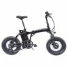 CMSBIKE K1 FATV All-terrain 19'' Fat Tire Electric Folding Bike Dual-drive 350W*2 Brushless Motors 48V 14Ah Battery-Black -rockbros-shop CMSBIKE K1 FATV All terrain 19 Fat Tire Electric Folding Bike Black 506571 0