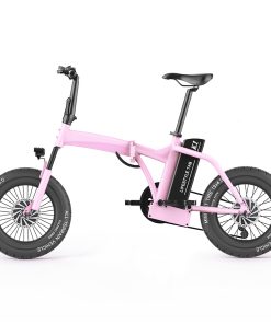 CMSBIKE K1 FATV All-terrain 19'' Fat Tire Electric Folding Bike Dual-drive 350W*2 Brushless Motors 48V 14Ah Battery - Pink