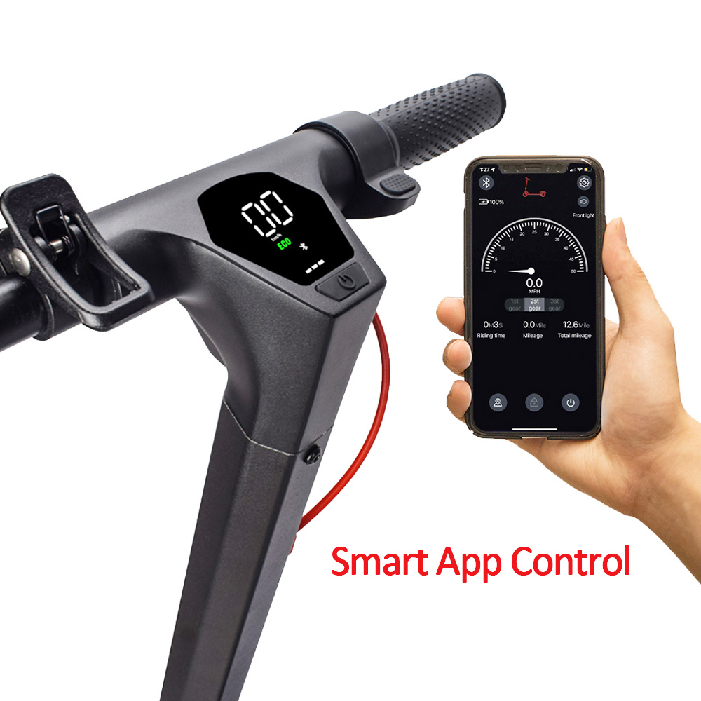 CMSBIKE V10 Electric Scooter 10'' Air Tires 500W Motor 36V 15Ah Battery Max Speed 30km/h Max Load 120kg - Black CMSBIKE V10 Electric Scooter 10'' Air Tires 500W Motor 36V 15Ah Battery Max Speed 30km/h Max Load 120kg - Black -rockbros-shop CMSBIKE V10 Electric Scooter 10 Air Tires Black 501586 4