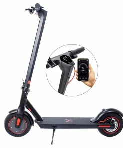 CMSBIKE V10 Electric Scooter 10'' Air Tires 500W Motor 36V 15Ah Battery Max Speed 30km/h Max Load 120kg - Black