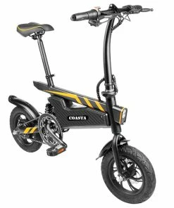 COASTA T18 Electric Bike 12 Inch Pneumatic Tire 350W Motor 25Km/h Max Speed 7.8Ah Battery 120KG Max Load IP54 Waterproof - Black -rockbros-shop COASTA T18 Electric Bike 7 8Ah Battery 350W Motor 515192 2