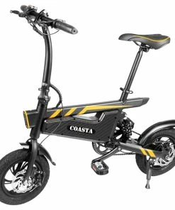 COASTA T18 Electric Bike 12 Inch Pneumatic Tire 350W Motor 25Km/h Max Speed 7.8Ah Battery 120KG Max Load IP54 Waterproof - Black -rockbros-shop COASTA T18 Electric Bike 7 8Ah Battery 350W Motor 515192 3