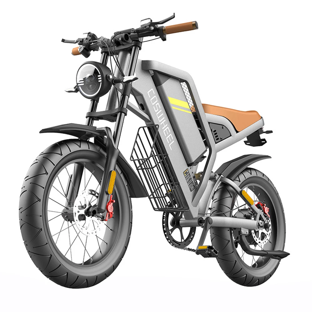 COSWHEEL GT20 Electric Off-road Bike, 20*4.0 Inch Tire, 750W Motor 45km/h Max Speed, 25Ah Battery For 140-160km Range 3 COSWHEEL GT20 Electric Off-road Bike, 20*4.0 Inch Tire, 750W Motor 45km/h Max Speed, 25Ah Battery For 140-160km Range