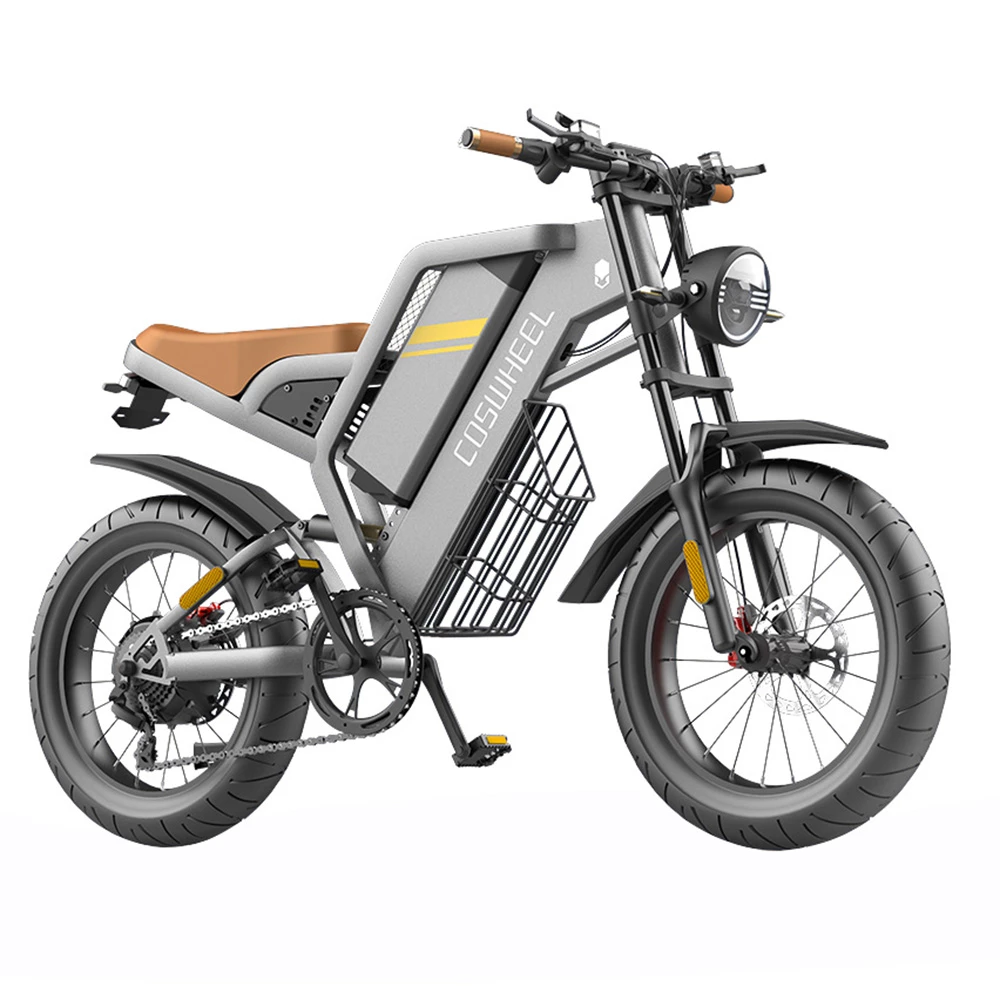 COSWHEEL GT20 Electric Off-road Bike, 20*4.0 Inch Tire, 750W Motor 45km/h Max Speed, 25Ah Battery For 140-160km Range 5 COSWHEEL GT20 Electric Off-road Bike, 20*4.0 Inch Tire, 750W Motor 45km/h Max Speed, 25Ah Battery For 140-160km Range - Image 3