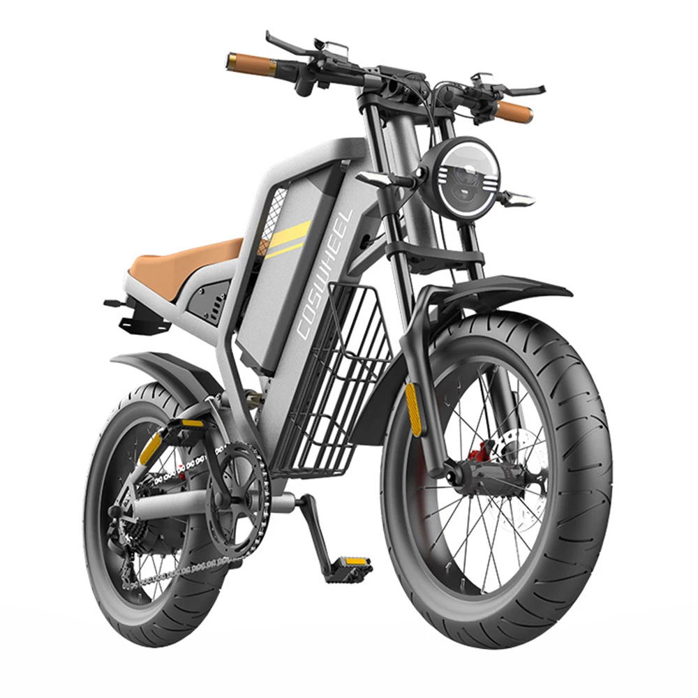 COSWHEEL GT20 Electric Off-road Bike, 20*4.0 Inch Tire, 750W Motor 45km/h Max Speed, 25Ah Battery For 140-160km Range 8 COSWHEEL GT20 Electric Off-road Bike, 20*4.0 Inch Tire, 750W Motor 45km/h Max Speed, 25Ah Battery For 140-160km Range - Image 6