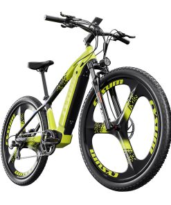 CYSUM CM520 Electric Mountain Bike 29*2.1 Inch Chaoyan Tire 500W Brushless Motor 35-40Km/h Max Speed 48V 14Ah LG Removable Battery Shimano 7 Speed 50-70KM Range Dual Disc Brakes - Green -rockbros-shop CYSUM CM520 Electric Bike 48V 500W Motor Black Blue 513296 2