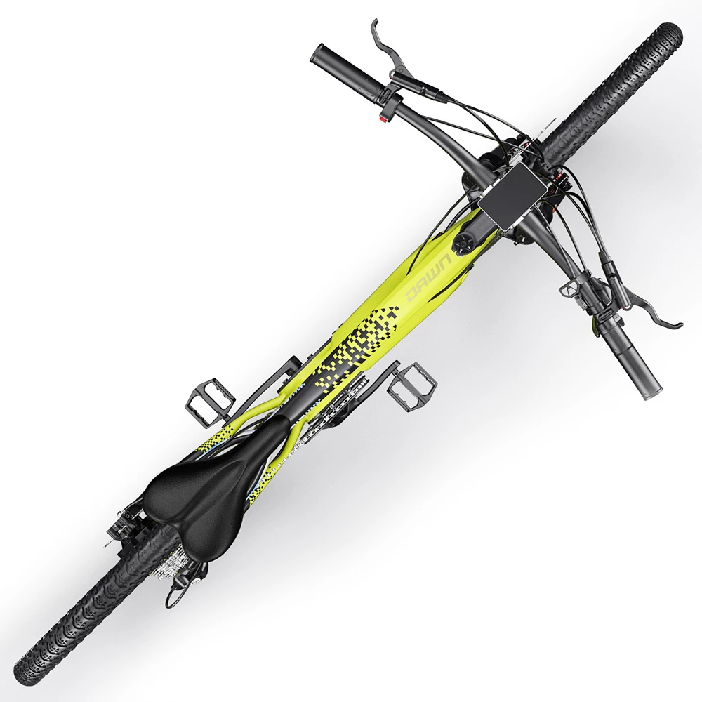 CYSUM CM520 Electric Mountain Bike 29*2.1 Inch Chaoyan Tire 500W Brushless Motor 35-40Km/h Max Speed 48V 14Ah LG Removable Battery Shimano 7 Speed 50-70KM Range Dual Disc Brakes - Green 7 CYSUM CM520 Electric Mountain Bike 29*2.1 Inch Chaoyan Tire 500W Brushless Motor 35-40Km/h Max Speed 48V 14Ah LG Removable Battery Shimano 7 Speed 50-70KM Range Dual Disc Brakes - Green - Image 5