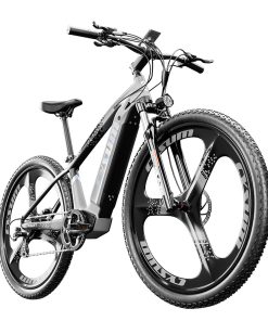 CYSUM CM520 Electric Mountain Bike 29*2.1 Inch Chaoyan Tire 500W Brushless Motor 35-40Km/h Max Speed 48V 14Ah LG Removable Battery Shimano 7 Speed 50-70KM Range Dual Disc Brakes - Grey -rockbros-shop CYSUM CM520 Electric Bike 48V 500W Motor Black Grey 513297 2