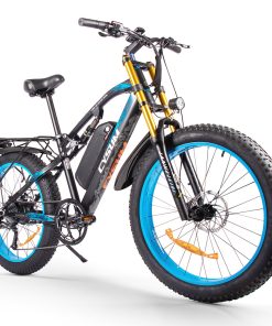 CYSUM M900 Fat Tire Electric Bike 26*4.0 Inch Chaoyang Fat Tire 48V 1000W Brushless Gear Motor 40Km/h Max Speed 17Ah Removable Battery For 50-70 Range - Black-Blue 4 CYSUM M900 Fat Tire Electric Bike 26*4.0 Inch Chaoyang Fat Tire 48V 1000W Brushless Gear Motor 40Km/h Max Speed 17Ah Removable Battery For 50-70 Range - Black-Blue -rockbros-shop CYSUM M900 Fat Tire Electric Bike 48V 1000W Motor Black Blue 498569 2