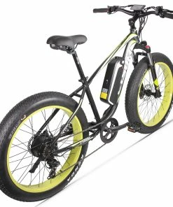CYSUM M980 Fat Tire Electric Bike 48V 1000W Brushless Motor 17Ah Removable Battery For 50-70 Range - Black-Green 10 CYSUM M980 Fat Tire Electric Bike 48V 1000W Brushless Motor 17Ah Removable Battery For 50-70 Range - Black-Green -rockbros-shop CYSUM M980 Fat Tire Electric Bike 48V 1000W Motor Black Green 498571 2