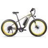 CYSUM M980 Fat Tire Electric Bike 48V 1000W Brushless Motor 17Ah Removable Battery For 50-70 Range - Black-Yellow -rockbros-shop CYSUM M980 Fat Tire Electric Bike 48V 1000W Motor Black Yellow 498573 0