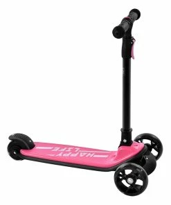 Kick Scooter Glide Scooter With Extra Wide PU Light-Up Wheels And 4 Adjustable Heights For Children From 3-12 Pink 9 Kick Scooter Glide Scooter With Extra Wide PU Light-Up Wheels And 4 Adjustable Heights For Children From 3-12 Pink -rockbros-shop Children Scooter Pink 426992 1