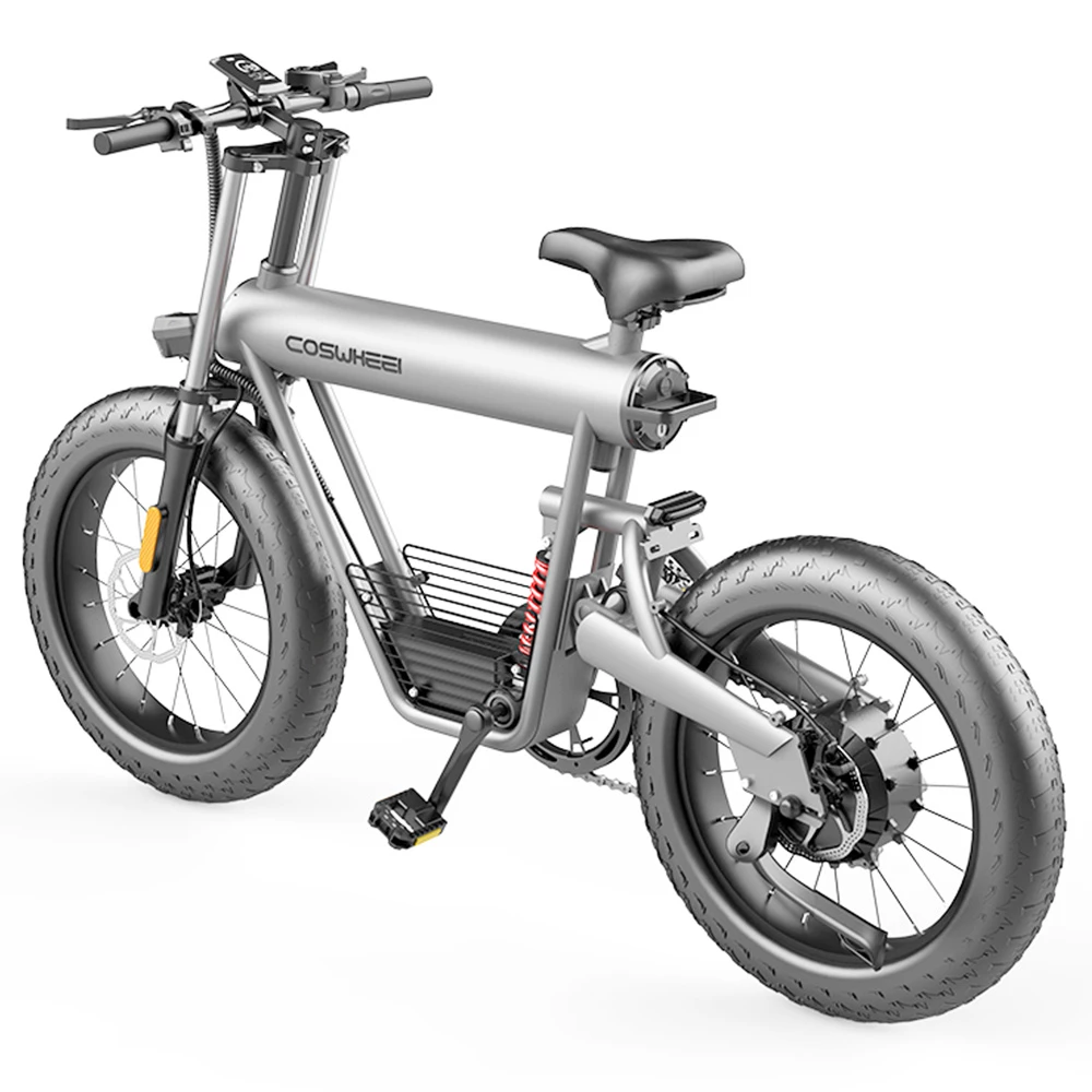 Coswheel T20 E-bike 500W Motor 48V 20Ah Battery 50-70KM Range 45kmh Max Speed Off-road Bike Space Grey 6 Coswheel T20 E-bike 500W Motor 48V 20Ah Battery 50-70KM Range 45kmh Max Speed Off-road Bike Space Grey - Image 4