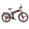 Cyrusher XF770 Folding Electric Bike 500W 48V 10 Ah Hidden Battery 7 Speed Mountain E-bike - Red -rockbros-shop Cyrusher XF770 Folding Electric Bike Red 499382 0
