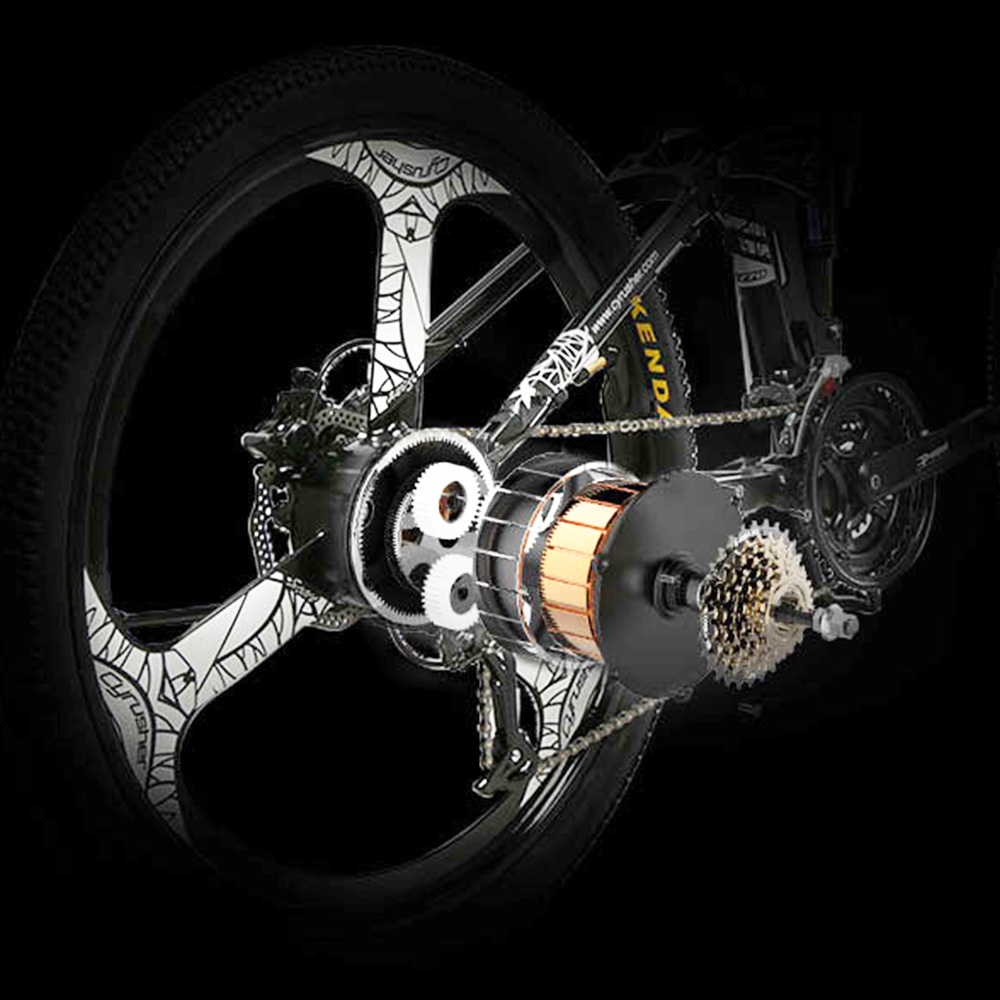 Cyrusher XF770 Folding Electric Bike 500W 48V 10 Ah Hidden Battery 7 Speed Mountain E-bike - White Cyrusher XF770 Folding Electric Bike 500W 48V 10 Ah Hidden Battery 7 Speed Mountain E-bike - White -rockbros-shop Cyrusher XF770 Folding Electric Bike White 499377 5