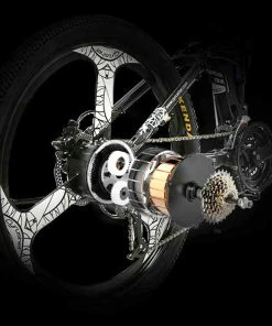 Cyrusher XF770 Folding Electric Bike 500W 48V 10 Ah Hidden Battery 7 Speed Mountain E-bike - White -rockbros-shop Cyrusher XF770 Folding Electric Bike White 499378 5