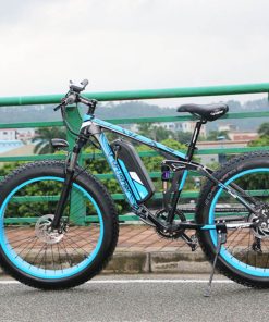 Cyrusher XF800 Electric Bike Full Suspension 26'' X 4'' Fat Tires 750W Motor 13Ah Removable Battery 28mph Top Speed - Blue 7 Cyrusher XF800 Electric Bike Full Suspension 26'' X 4'' Fat Tires 750W Motor 13Ah Removable Battery 28mph Top Speed - Blue -rockbros-shop Cyrusher XF800 Electric Bike Full Suspension Blue 499278 5