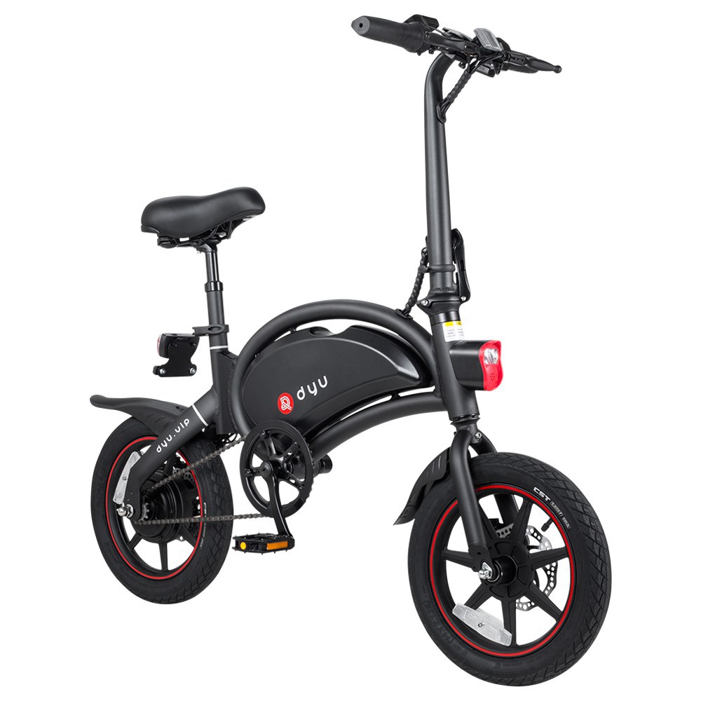 DYU D3+ Folding Moped Electric Bike 14 Inch Inflatable Rubber Tires 240W Motor 10Ah Battery Max Speed 25km/h Up To 45km Range Dual Disc Brakes Adjustable Height APP Control - Black DYU D3+ Folding Moped Electric Bike 14 Inch Inflatable Rubber Tires 240W Motor 10Ah Battery Max Speed 25km/h Up To 45km Range Dual Disc Brakes Adjustable Height APP Control - Black -rockbros-shop D3 DYU Folding Moped Electric Bike 14 Inch Black 899299