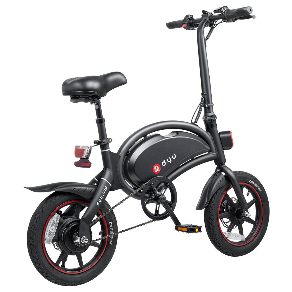 DYU D3+ Folding Moped Electric Bike 14 Inch Inflatable Rubber Tires 240W Motor 10Ah Battery Max Speed 25km/h Up To 45km Range Dual Disc Brakes Adjustable Height APP Control - Black DYU D3+ Folding Moped Electric Bike 14 Inch Inflatable Rubber Tires 240W Motor 10Ah Battery Max Speed 25km/h Up To 45km Range Dual Disc Brakes Adjustable Height APP Control - Black -rockbros-shop D3 DYU Folding Moped Electric Bike 14 Inch Black 899303
