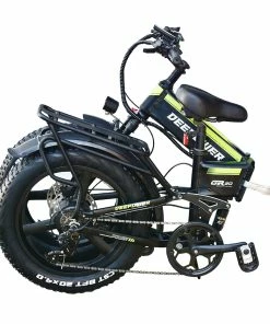 DEEPOWER H20 Pro (GR20) Electric Bike 20*4.0 Inch Fat Tire 48V 1000W Motor 51Km/h Max Load 17.5Ah Battery Shimano 7 Speed Gear 150KG Load -rockbros-shop DEEPOWER H20pro GR20 Electric Bike 20 4 0 inch Tire 518441 2