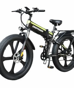 DEEPOWER H26 Pro (GR26) Electric Bike 26*4.0 Inch Fat Tire 48V 1000W Motor 17.5Ah Battery 45Km/h Max Speed Shimano 7 Speed Gear 150KG Load