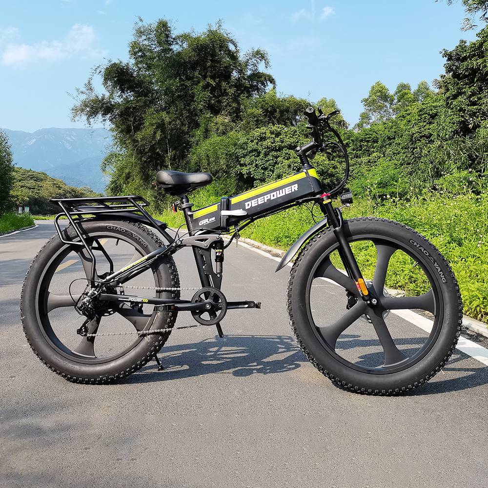 DEEPOWER H26 Pro (GR26) Electric Bike 26*4.0 Inch Fat Tire 48V 1000W Motor 17.5Ah Battery 45Km/h Max Speed Shimano 7 Speed Gear 150KG Load DEEPOWER H26 Pro (GR26) Electric Bike 26*4.0 Inch Fat Tire 48V 1000W Motor 17.5Ah Battery 45Km/h Max Speed Shimano 7 Speed Gear 150KG Load -rockbros-shop DEEPOWER H26Pro GR26 Electric Bike 26 4 0 inch Tire 518442 1