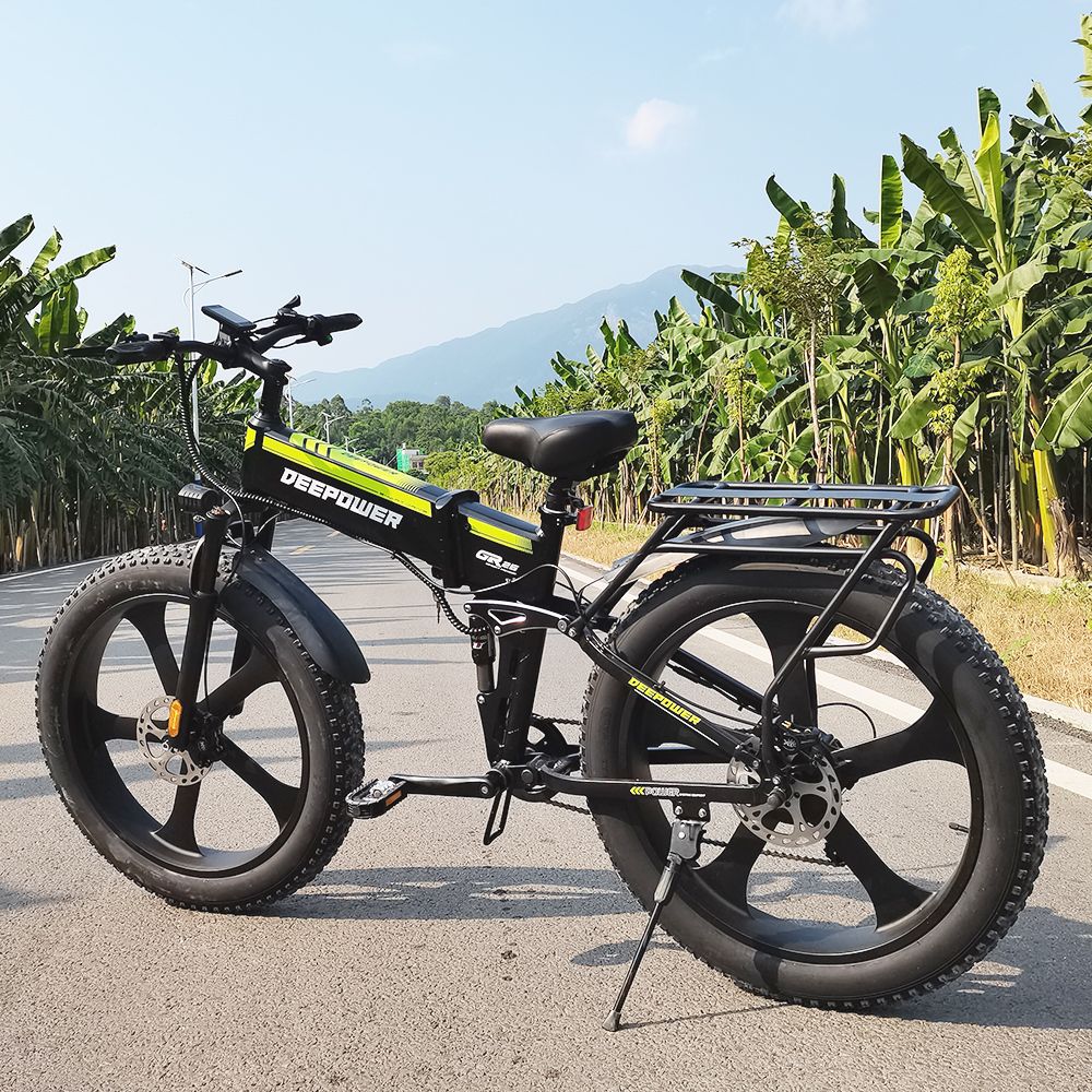DEEPOWER H26 Pro (GR26) Electric Bike 26*4.0 Inch Fat Tire 48V 1000W Motor 17.5Ah Battery 45Km/h Max Speed Shimano 7 Speed Gear 150KG Load DEEPOWER H26 Pro (GR26) Electric Bike 26*4.0 Inch Fat Tire 48V 1000W Motor 17.5Ah Battery 45Km/h Max Speed Shimano 7 Speed Gear 150KG Load -rockbros-shop DEEPOWER H26Pro GR26 Electric Bike 26 4 0 inch Tire 518442 2