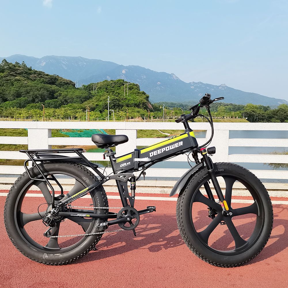 DEEPOWER H26 Pro (GR26) Electric Bike 26*4.0 Inch Fat Tire 48V 1000W Motor 17.5Ah Battery 45Km/h Max Speed Shimano 7 Speed Gear 150KG Load DEEPOWER H26 Pro (GR26) Electric Bike 26*4.0 Inch Fat Tire 48V 1000W Motor 17.5Ah Battery 45Km/h Max Speed Shimano 7 Speed Gear 150KG Load -rockbros-shop DEEPOWER H26Pro GR26 Electric Bike 26 4 0 inch Tire 518442 3