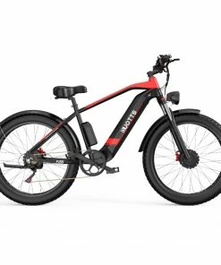 DUOTTS F26 Electric Mountain Bike 750W*2 Dual Motors 48V 20Ah LG Battery 26*4.0 Inch Fat Tires 55Km/h Max Speed 55 Degree Climbing Smart LCD Display Dual Disc Brakes Front Shock Absorption 150KG Max Load 100KM Range - Black -rockbros-shop DUOTTS F26 Electric Bike 750W 2 Dual Motors LG 20Ah Battery Black 518023 1